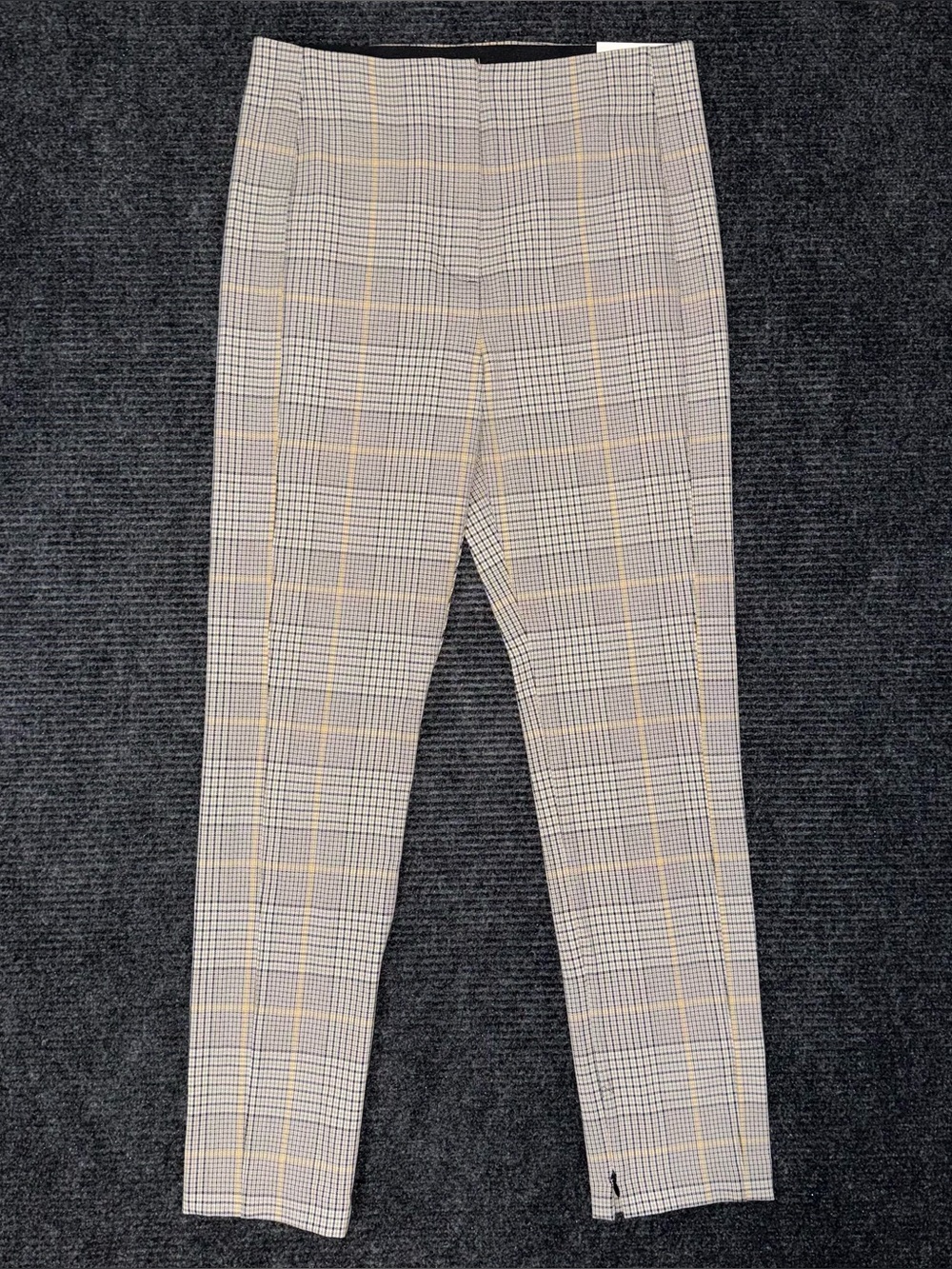 Ann Taylor Audrey Pant High Rise Trouser Dress Pants Glen Plaid Zip Ankle NWT 8